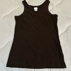 Brown Sleeveless Tank Top